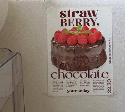 strawberry chocolate | A3 Poster