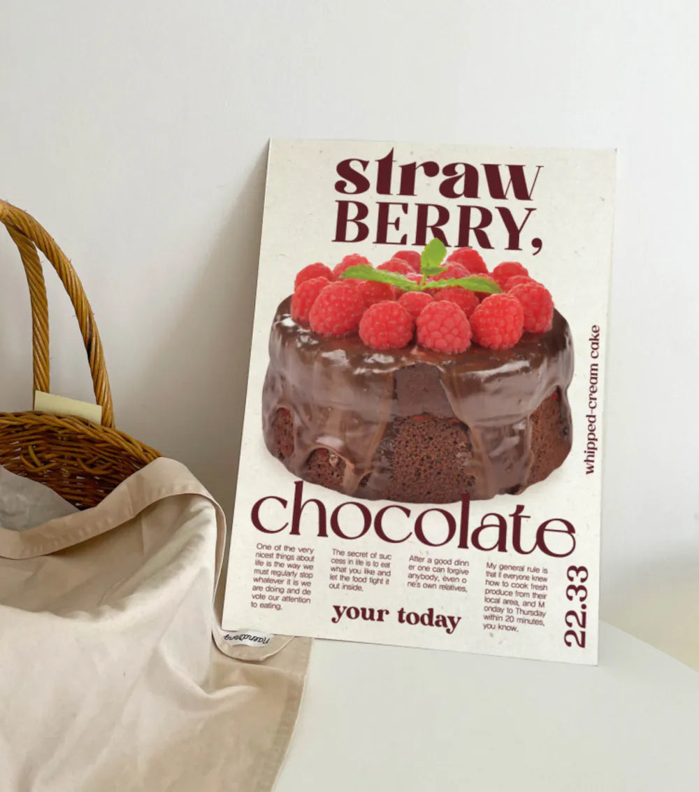 strawberry chocolate | A3 Poster